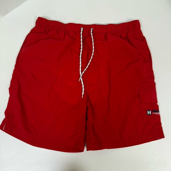 Tommy Hilfiger Other - Tommy Hilfiger Swim Trunks Mens 2XL Red‎ Mesh Lined Drawstring Board Shorts